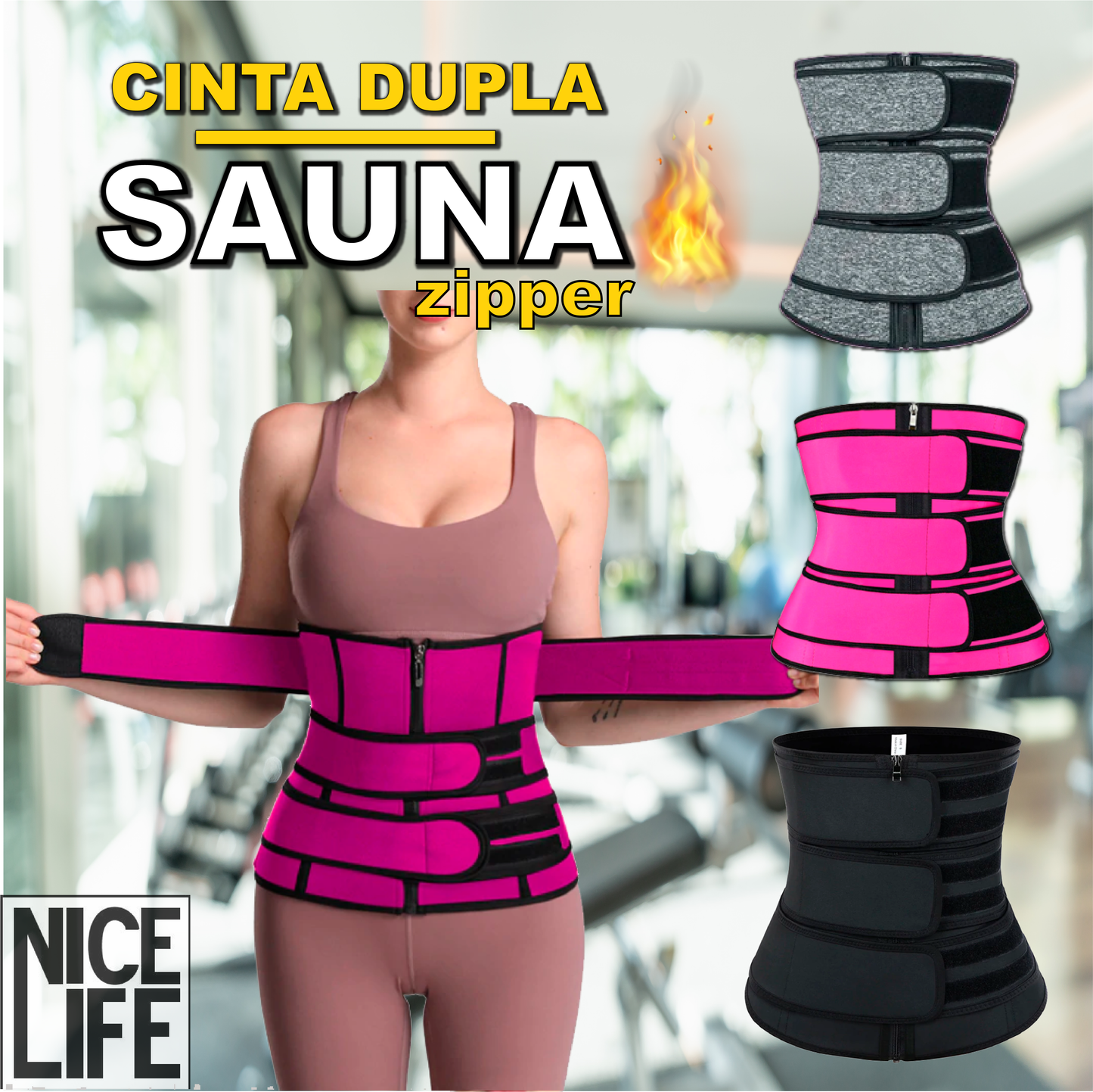 Cinta - Dupla Sauna - Zipper