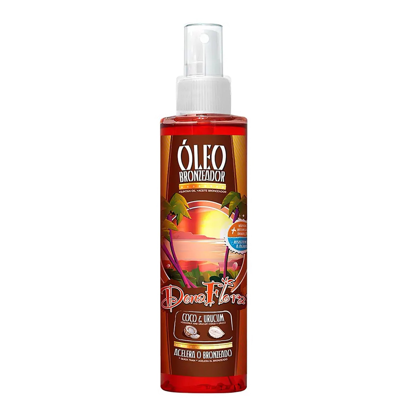 Óleo Bronzeador Dona Flora - Coco & Urucum 200 ml