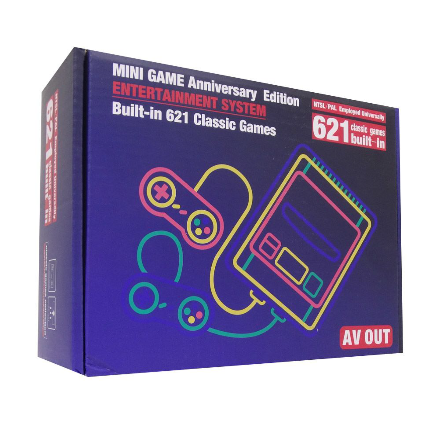Mini Consola TV gamer 620 jogos - Edição Aniversário